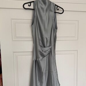 Claire Rose x NAKD Grey Satin Mini Dress